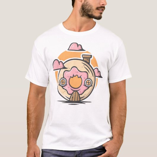 Donut-huis T-shirt (Voorkant)