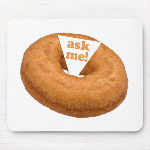 Donut Humor aangepaste mousepad Muismat