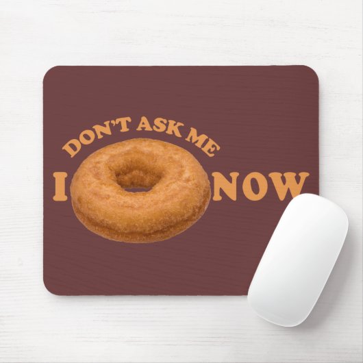 Donut Humor aangepaste mousepad Muismat (Met muis)