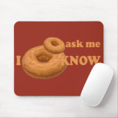 Donut Humor aangepaste mousepad Muismat (Met muis)