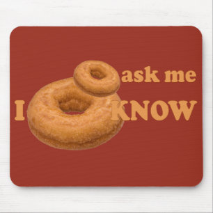 Donut Humor aangepaste mousepad Muismat