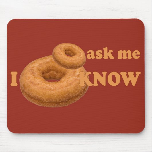 Donut Humor aangepaste mousepad Muismat (Voorkant)