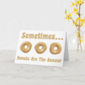 Donut Humor Kaart (Gele Bloem)