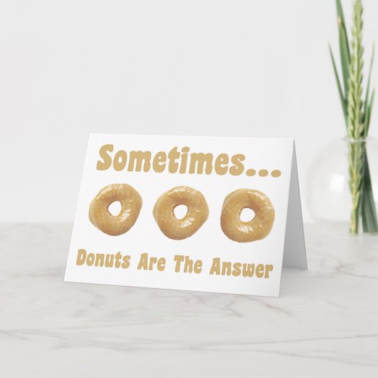 Donut Humor Kaart (Voorkant)