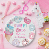 Donut Ice Cream Sweet One Party Papier Borden Papieren Bordje (Feest)