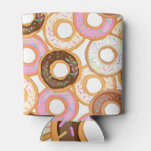 Donut Icing: realistisch naadloos ontwerp Blikjeskoeler (Achterkant)