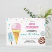 Donut-ijspartij Kaart (Staand voorkant)