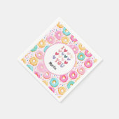 Donut, ik hou van je voor Valentijnsdag Servet (Hoek)