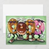 Donut Invitation Kaart (Voorkant / Achterkant)