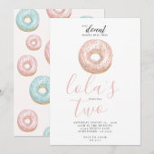 DONUT INVITE KAART (Voorkant / Achterkant)