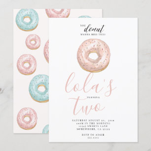 DONUT INVITE KAART