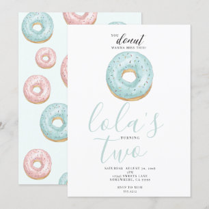 DONUT INVITE KAART