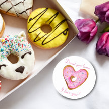 Donut Je Weet, Ik Hou van Jou Hart Donut
