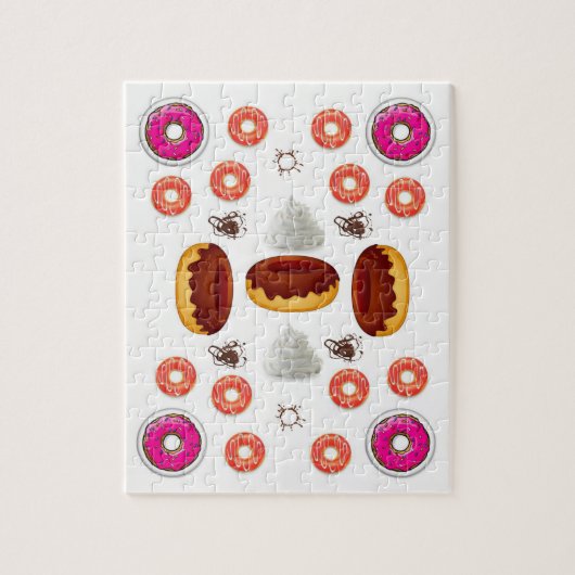 Donut Jigzaag Puzzle Legpuzzel (Verticaal)