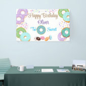 Donut jongen 2e verjaardag banner (Beurs)