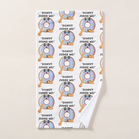 DONUT JUDGE ME BAD HANDDOEK (Handdoek)