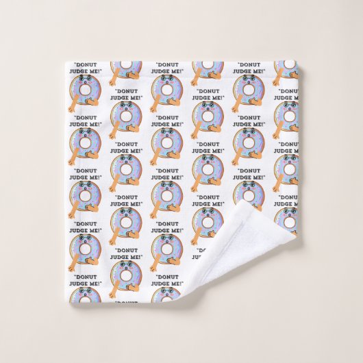 DONUT JUDGE ME BAD HANDDOEK (Wasdoekje)