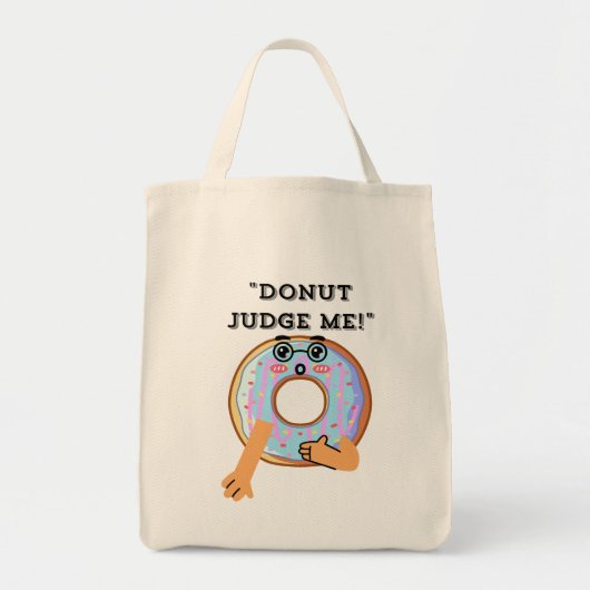 DONUT JUDGE ME TOTE BAG (Voorkant)