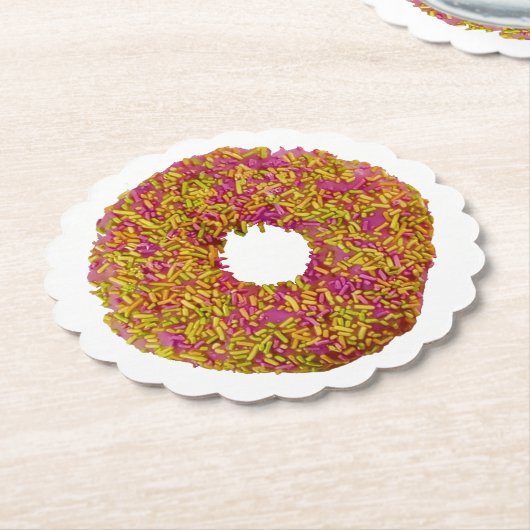 Donut Kartonnen Onderzetters (Gekanteld)