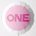 Donut Kids Birthday Party Ballon<br><div class="desc">Deze schattige kleurrijke Doughnut First Birthday Party Design is perfect voor een kind op de eerste verjaardag! Pas de tekst aan om deze Donuts zelf te maken. De moderne kijk en het moderne gevoel is de perfecte manier om je kleine te vieren die van snoepjes houdt en op hun eerste...</div>