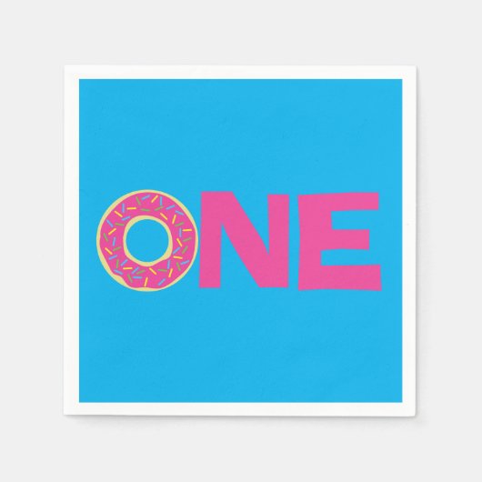 Donut Kids Birthday Party Servet (Voorkant)