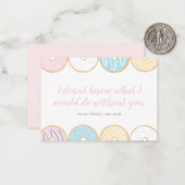 Donut Kids Klas Valentine Dag Notitiekaartje (Voorkant / Achterkant in situ)