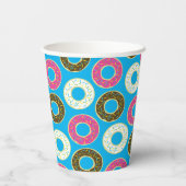 Donut Kind Birthday Party Cute Papieren Bekers (Achterkant)
