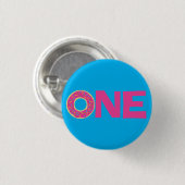 Donut Kind Birthday Party Cute Ronde Button 3,2 Cm (Voorkant /achterkant)