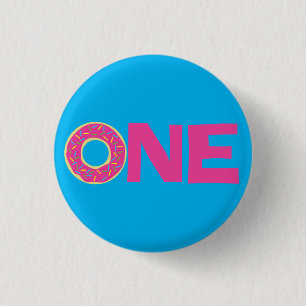 Donut Kind Birthday Party Cute Ronde Button 3,2 Cm