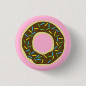 Donut Kind Birthday Party Cute Ronde Button 3,2 Cm (Voorkant)