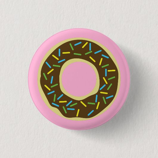 Donut Kind Birthday Party Cute Ronde Button 3,2 Cm (Voorkant)