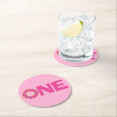 Donut Kind Birthday Party Cute Ronde Kartonnen Onderzetter (Insitu)