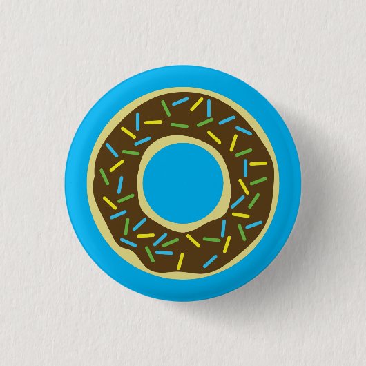 Donut Kind Birthday Party Doughnoten Ronde Button 3,2 Cm (Voorkant)