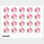 Donut Kind Birthday Party Doughnoten Ronde Sticker (Vel)