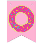 Donut Kind Birthday Party Doughnoten Vlaggetjes (Derde vlag)