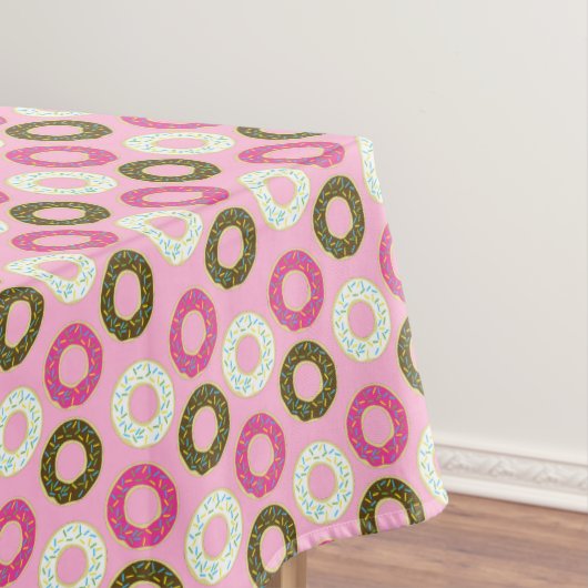 Donut Kind Verjaardag Roze Tafelkleed (Voorbeeld)