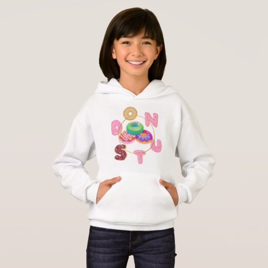 Donut kinder hoodie (Voorkant volledig)