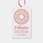 Donut Kinder Valentijnsdag Cadeaulabel (Voorkant)