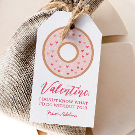 Donut Kinder Valentijnsdag Cadeaulabel