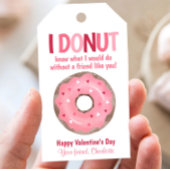 Donut Kinder Valentijnsdag Gift Classroom Label Cadeaulabel