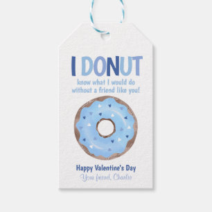 Donut Kinder Valentijnsdag Gift Classroom Label Cadeaulabel