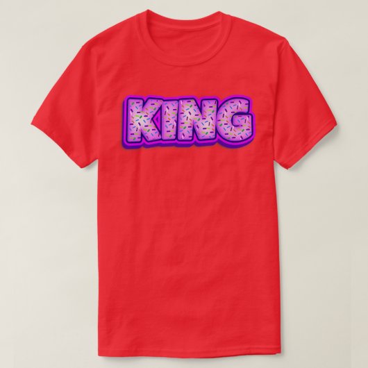 Donut King Baker Donuts Lover Baking Royalty Bled T-shirt (Design voorkant)