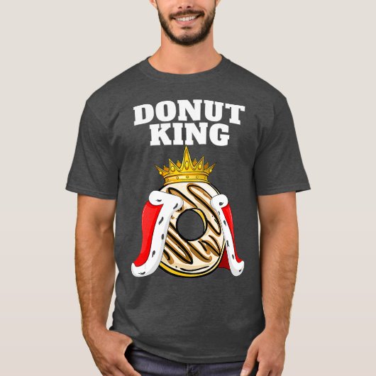 Donut King Donuts Grappige Donut Lover Schattige T-shirt (Voorkant)