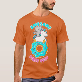 Donut Kitten Unicorn Geweldige sinds 1997 T-shirt