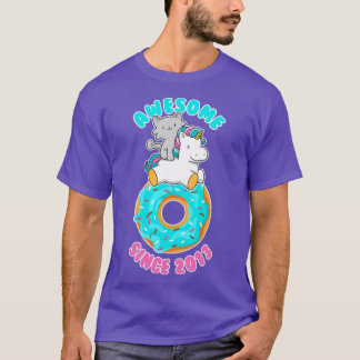 Donut Kitten Unicorn Geweldige sinds 2013 T-shirt