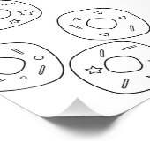 Donut Kleurnaam Perfect Poster (Hoek)