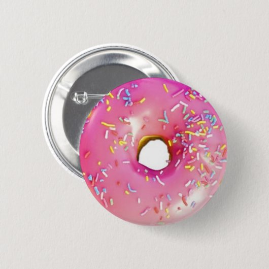 Donut knop ronde button 5,7 cm (Voorkant /achterkant)