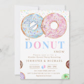 Donut Know Geslacht Onthullen Jongen Meisje Blauw  Kaart (Voorkant)