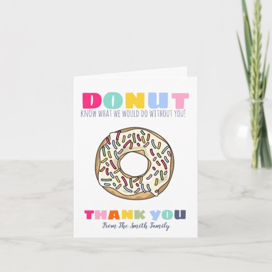 donut know what to do teacher gift CARD HOLDER (Voorkant)