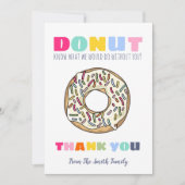 donut know what to do teacher gift CARD HOLDER Kaart (Voorkant)